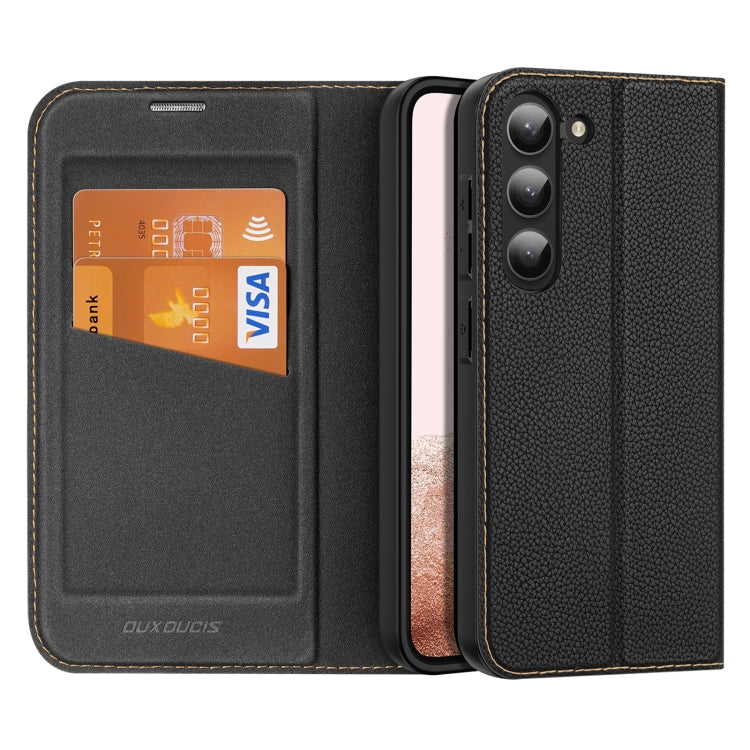 For Samsung Galaxy S23+ 5G DUX DUCIS Skin X2 Series Horizontal Flip Leather Phone Case