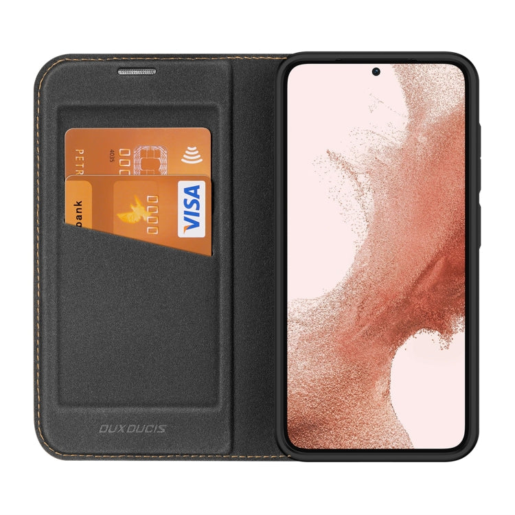 For Samsung Galaxy S23+ 5G DUX DUCIS Skin X2 Series Horizontal Flip Leather Phone Case