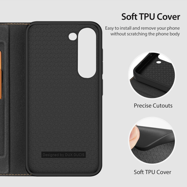 For Samsung Galaxy S23 5G DUX DUCIS Skin X2 Series Horizontal Flip Leather Phone Case