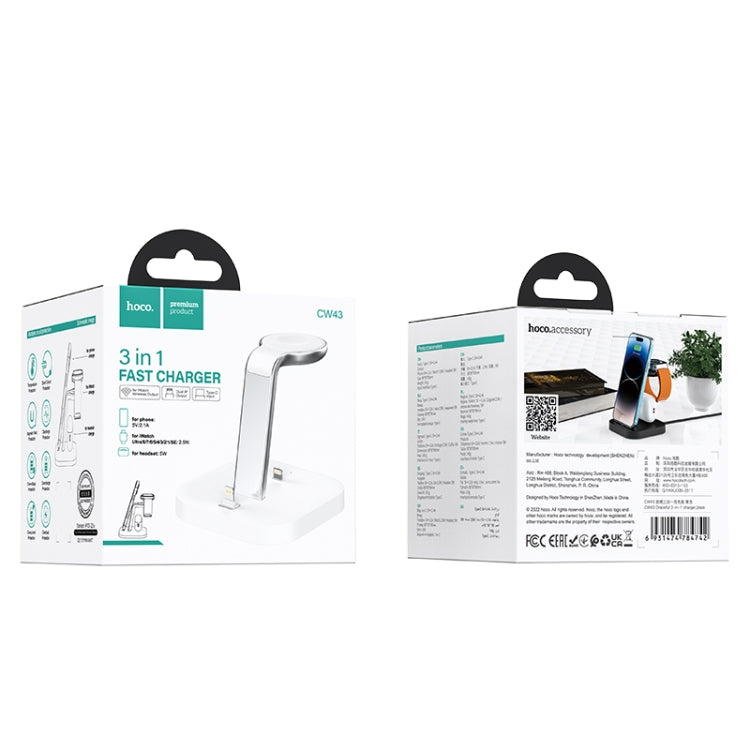 hoco CW43 Graceful 3 in 1 Wireless Charger