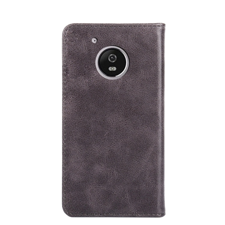 For Motorola Moto G5 Non-Magnetic Retro Texture Horizontal Flip Leather Phone Case