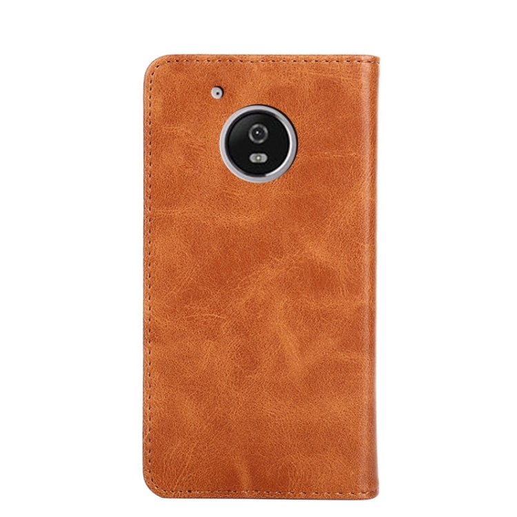 For Motorola Moto G5 Non-Magnetic Retro Texture Horizontal Flip Leather Phone Case