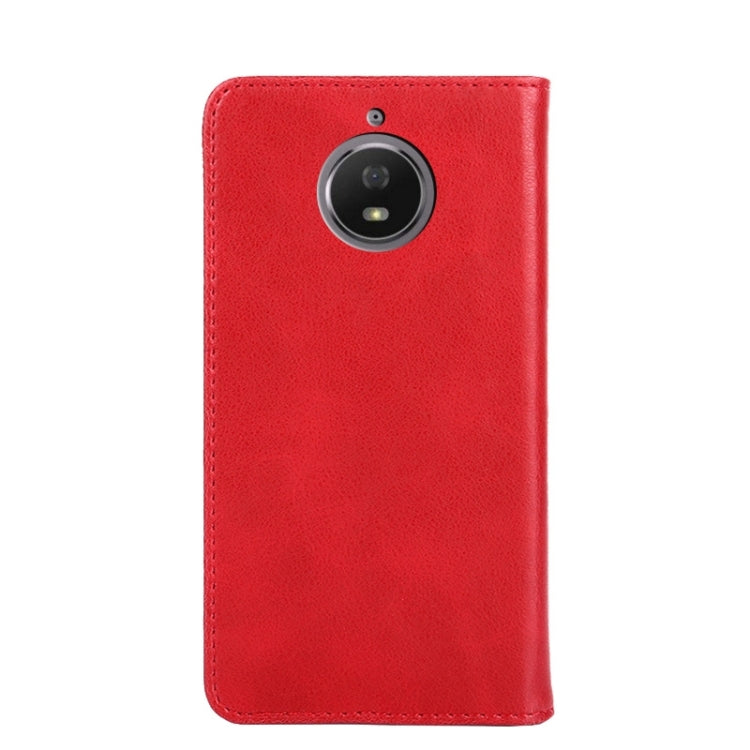 For Motorola Moto G5S Non-Magnetic Retro Texture Horizontal Flip Leather Phone Case