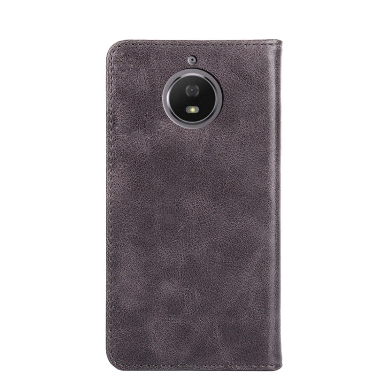 For Motorola Moto G5S Non-Magnetic Retro Texture Horizontal Flip Leather Phone Case