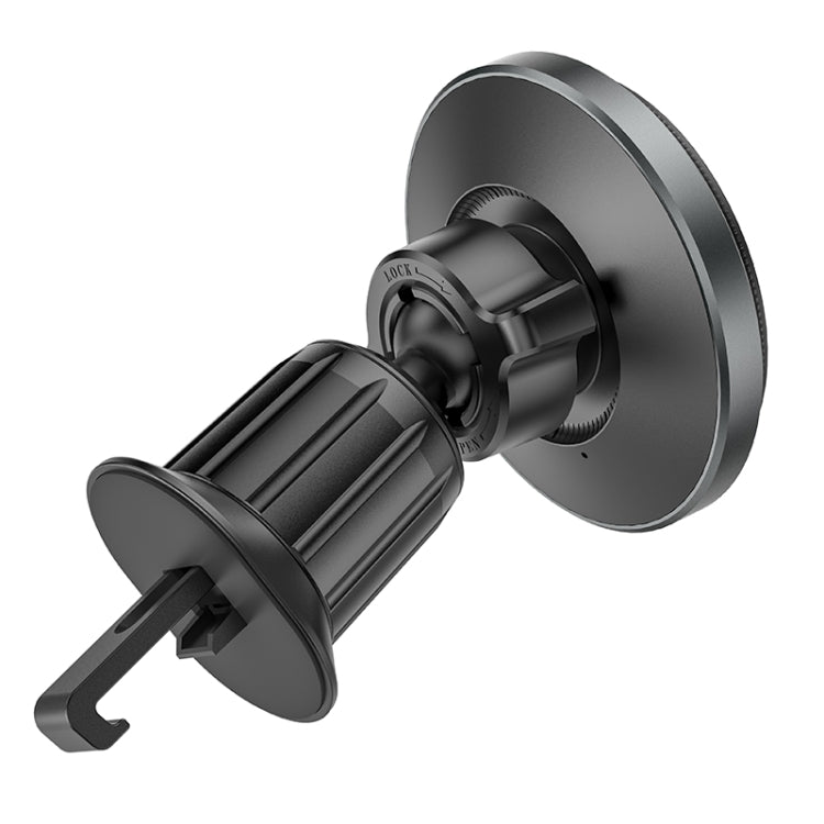 Borofone BH77 Seaside Air Outlet Ring Magnetic Car Holder(Metal Grey)