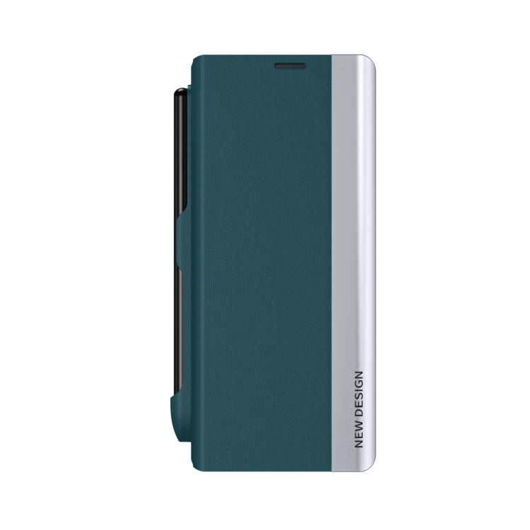 For Samsung Galaxy Z Fold3 5G Shockproof Full Coverage Leather Phone Case with Pen Slot