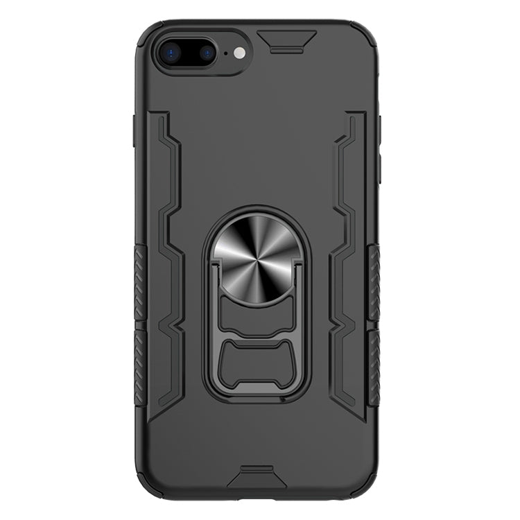 For iPhone 7 Plus & 8 Plus Shockproof PC + TPU Protective Case with Beer Opener & Car Holder