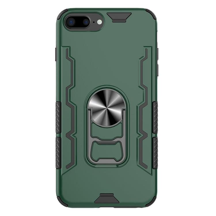For iPhone 7 Plus & 8 Plus Shockproof PC + TPU Protective Case with Beer Opener & Car Holder