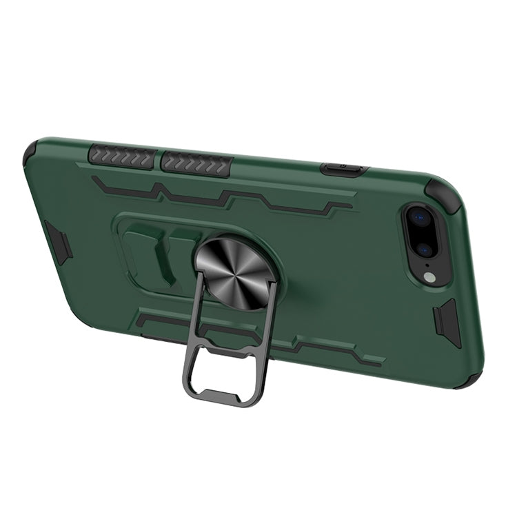 For iPhone 7 Plus & 8 Plus Shockproof PC + TPU Protective Case with Beer Opener & Car Holder