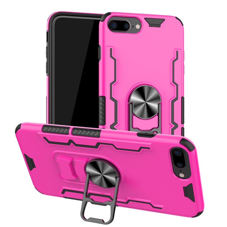For iPhone 7 Plus & 8 Plus Shockproof PC + TPU Protective Case with Beer Opener & Car Holder