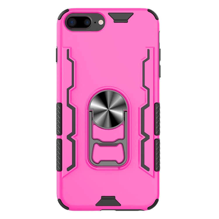 For iPhone 7 Plus & 8 Plus Shockproof PC + TPU Protective Case with Beer Opener & Car Holder