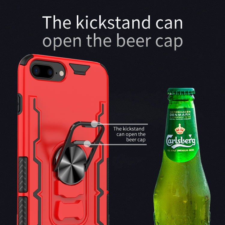 For iPhone 7 Plus & 8 Plus Shockproof PC + TPU Protective Case with Beer Opener & Car Holder