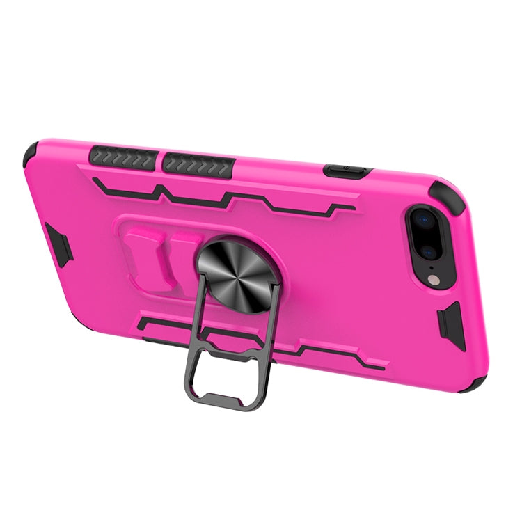 For iPhone 7 Plus & 8 Plus Shockproof PC + TPU Protective Case with Beer Opener & Car Holder