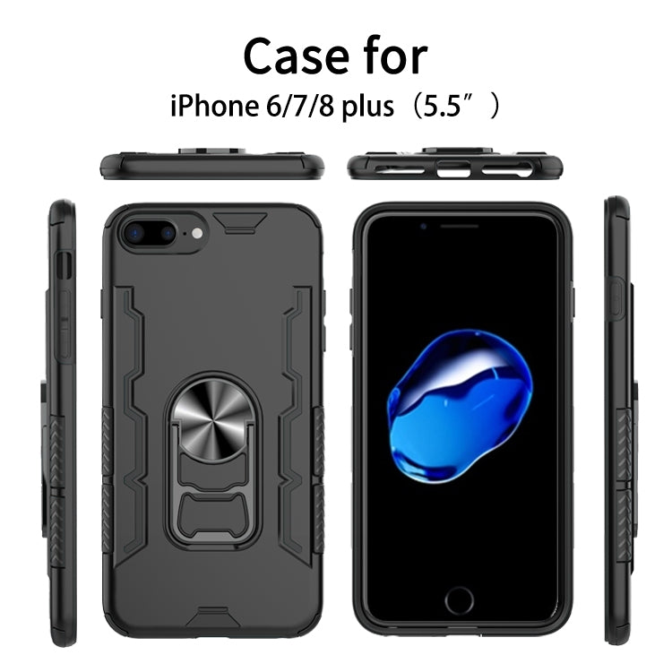 For iPhone 7 Plus & 8 Plus Shockproof PC + TPU Protective Case with Beer Opener & Car Holder