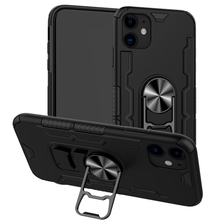 For iPhone 11 Shockproof PC + TPU Protective Case with Beer Opener & Car Holder