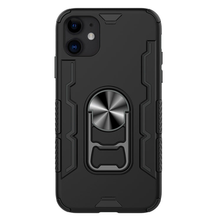 For iPhone 11 Shockproof PC + TPU Protective Case with Beer Opener & Car Holder
