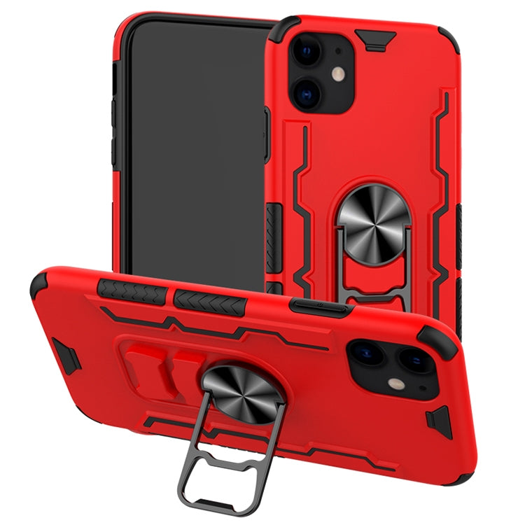 For iPhone 11 Shockproof PC + TPU Protective Case with Beer Opener & Car Holder