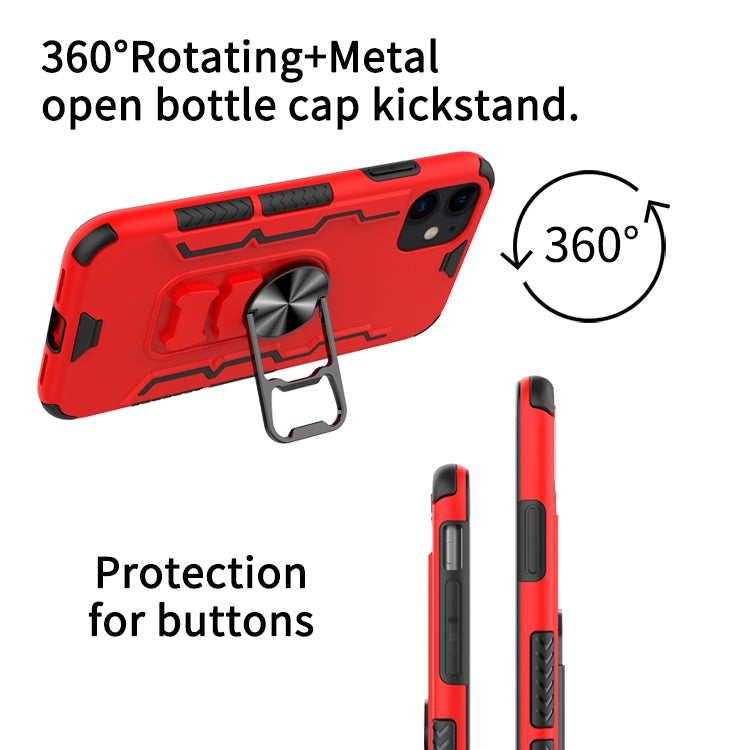 For iPhone 11 Shockproof PC + TPU Protective Case with Beer Opener & Car Holder