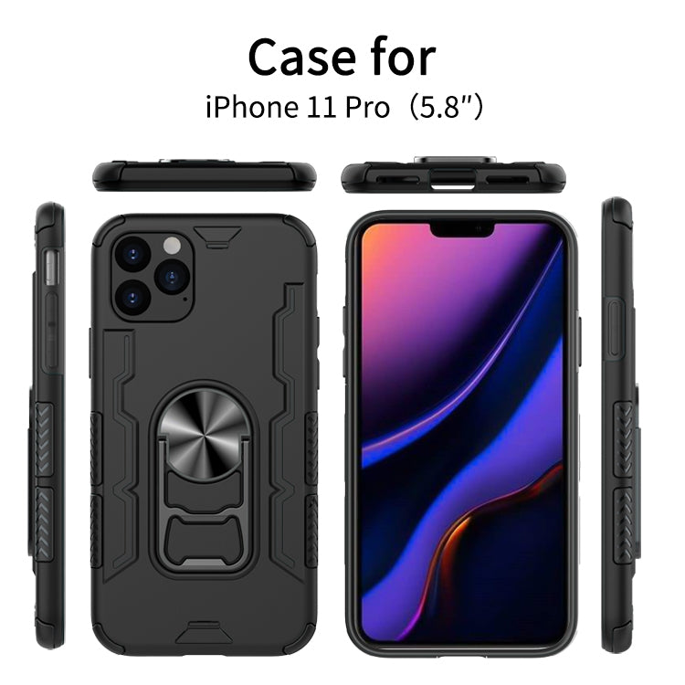 For iPhone 11 Pro Shockproof PC + TPU Protective Case with Beer Opener & Car Holder