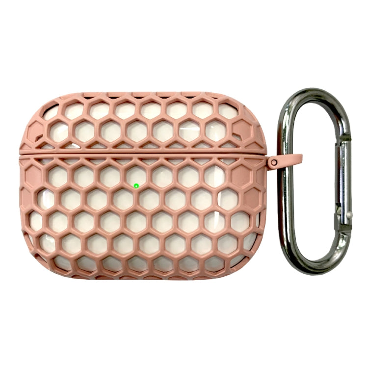 For AirPods Pro 2 / AirPods Pro Wireless Earphone Honeycomb Metal Protective Case