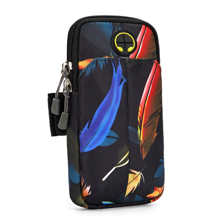 Universal 6.2 inch or Under Phone Zipper Double Bag Multi-functional Sport Arm Case with Earphone Hole