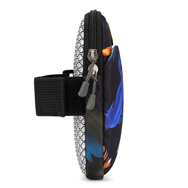 Universal 6.2 inch or Under Phone Zipper Double Bag Multi-functional Sport Arm Case with Earphone Hole