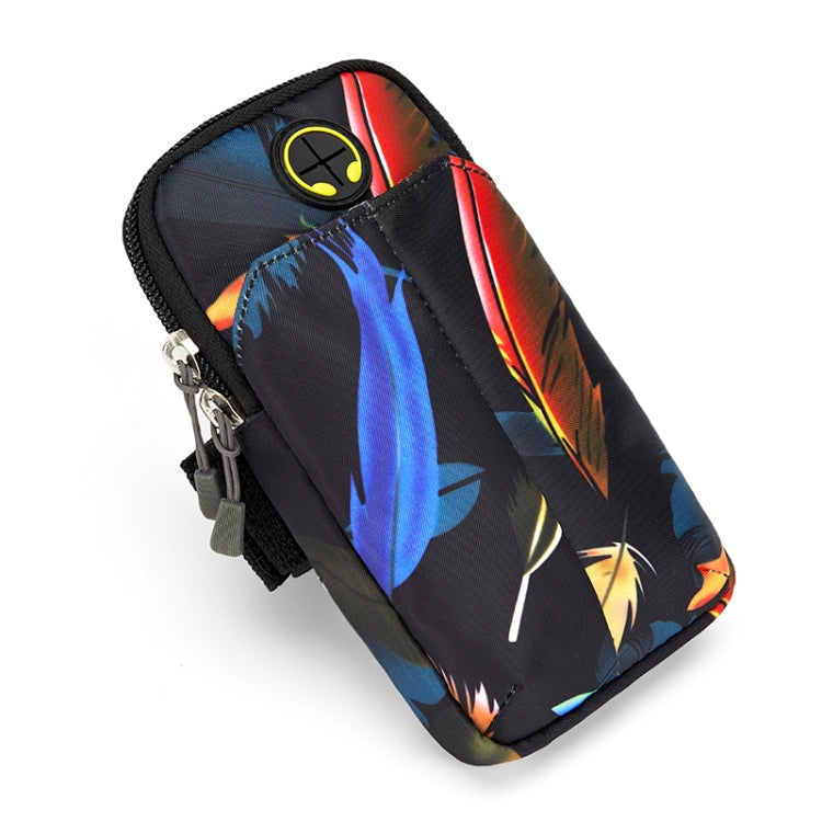 Universal 6.2 inch or Under Phone Zipper Double Bag Multi-functional Sport Arm Case with Earphone Hole