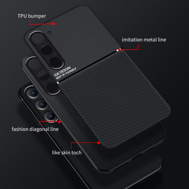 For Samsung Galaxy S23 5G Classic Tilt Magnetic PC + TPU Phone Case