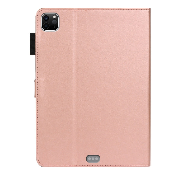 For iPad Pro 11 (2020) Plum Blossom Embossing Pattern Horizontal Flip Leather Tablet Case with Holder & Card Slot