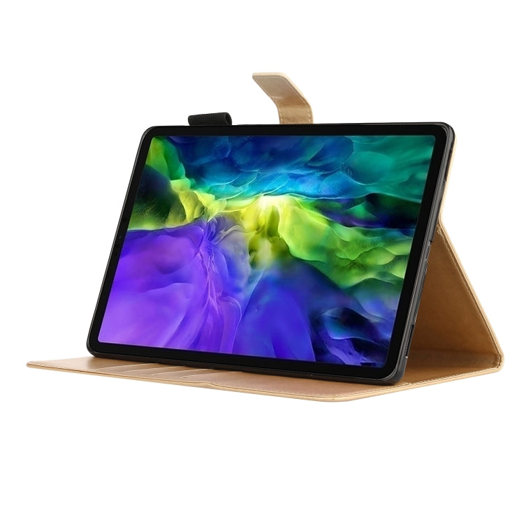 For iPad Pro 11 (2020) Plum Blossom Embossing Pattern Horizontal Flip Leather Tablet Case with Holder & Card Slot