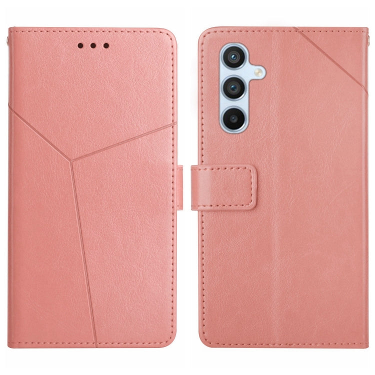 For Samsung Galaxy A54 5G HT01 Y-shaped Pattern Flip Leather Phone Case