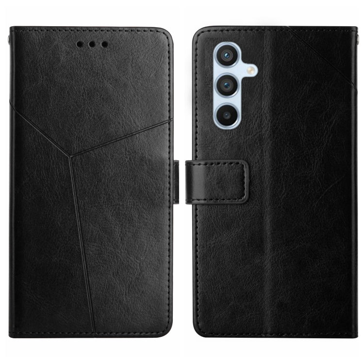 For Samsung Galaxy A54 5G HT01 Y-shaped Pattern Flip Leather Phone Case