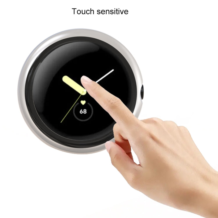 For Google Pixel Watch Tempered Glass Film PC Watch Case