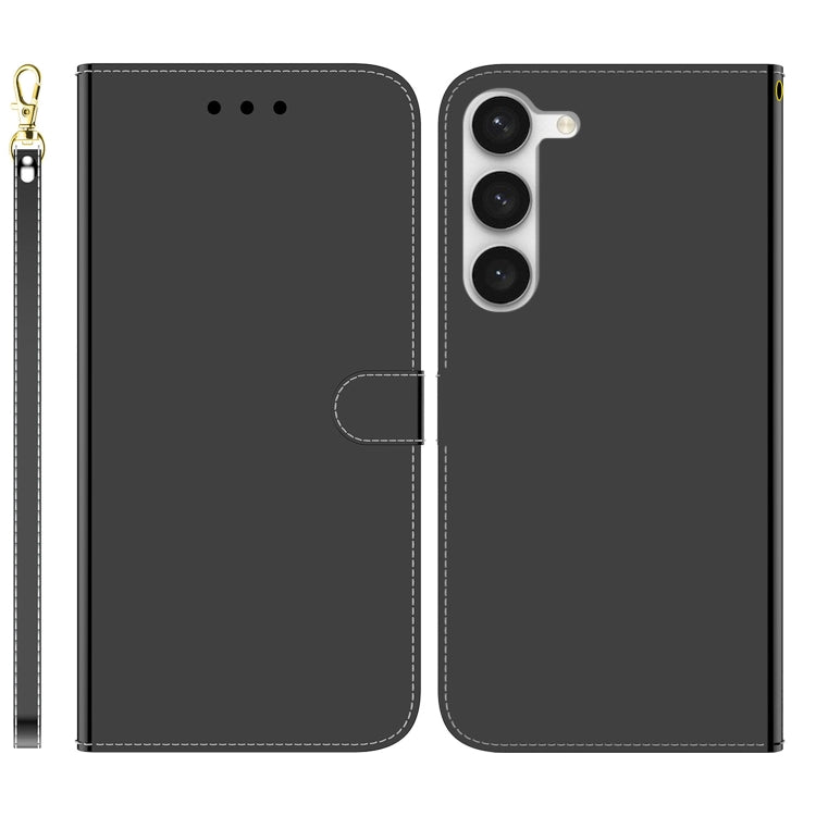 For Samsung Galaxy S23 5G Imitated Mirror Surface Flip Leather Phone Case