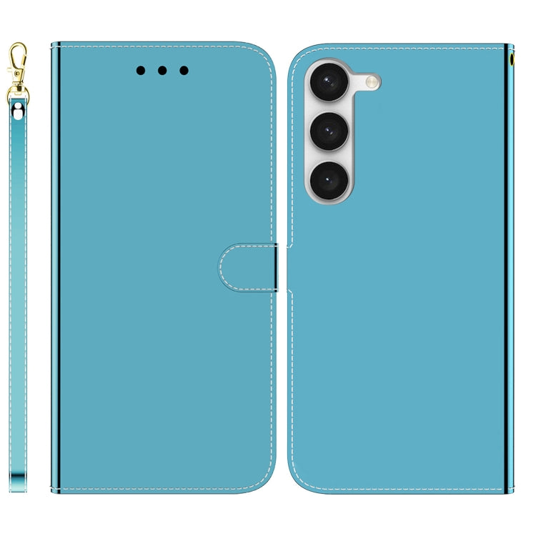 For Samsung Galaxy S23 5G Imitated Mirror Surface Flip Leather Phone Case