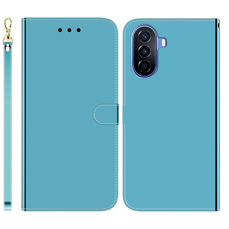 For Huawei nova Y70 Plus Imitated Mirror Surface Flip Leather Phone Case