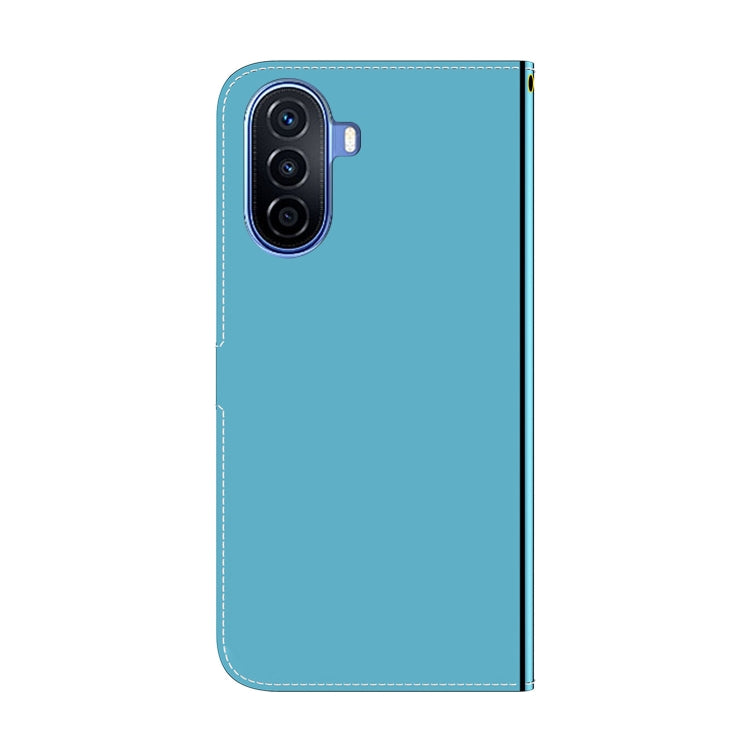 For Huawei nova Y70 Plus Imitated Mirror Surface Flip Leather Phone Case