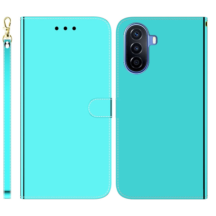 For Huawei nova Y70 Plus Imitated Mirror Surface Flip Leather Phone Case
