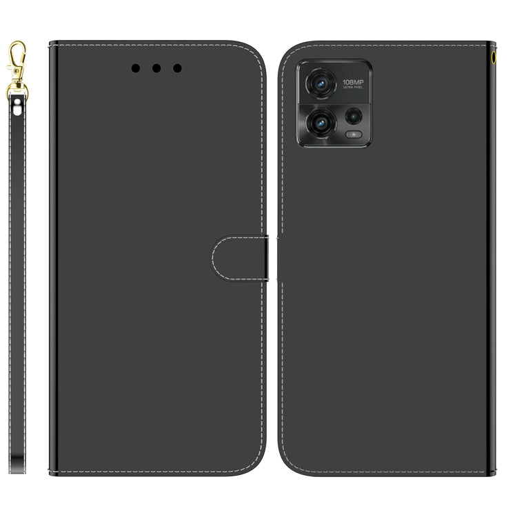 For Motorola Moto G72 Imitated Mirror Surface Flip Leather Phone Case
