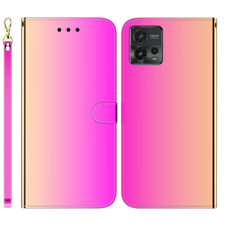 For Motorola Moto G72 Imitated Mirror Surface Flip Leather Phone Case