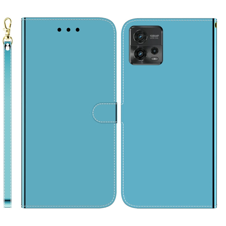 For Motorola Moto G72 Imitated Mirror Surface Flip Leather Phone Case