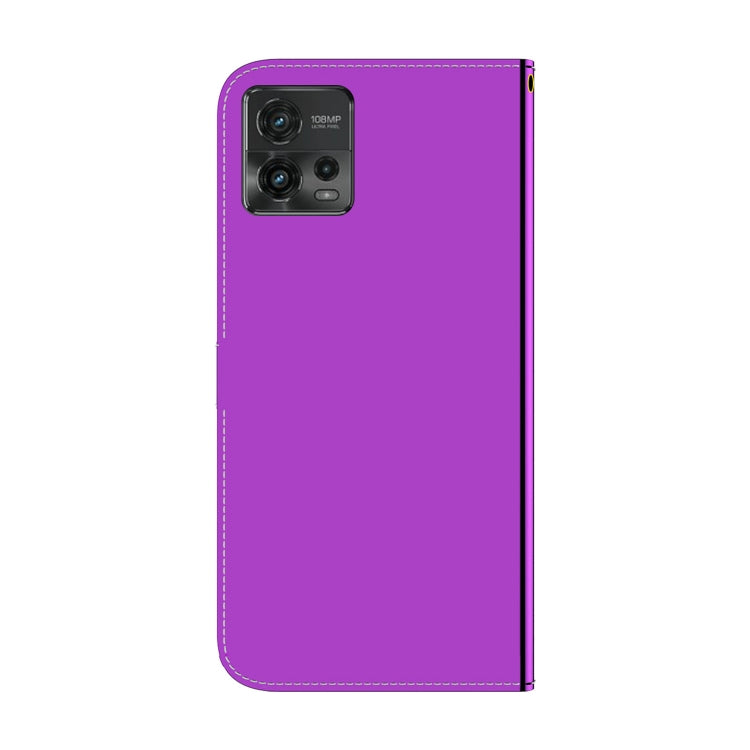 For Motorola Moto G72 Imitated Mirror Surface Flip Leather Phone Case