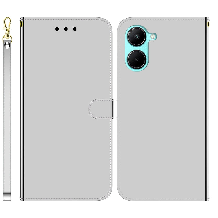 For Realme C33 Imitated Mirror Surface Flip Leather Phone Case
