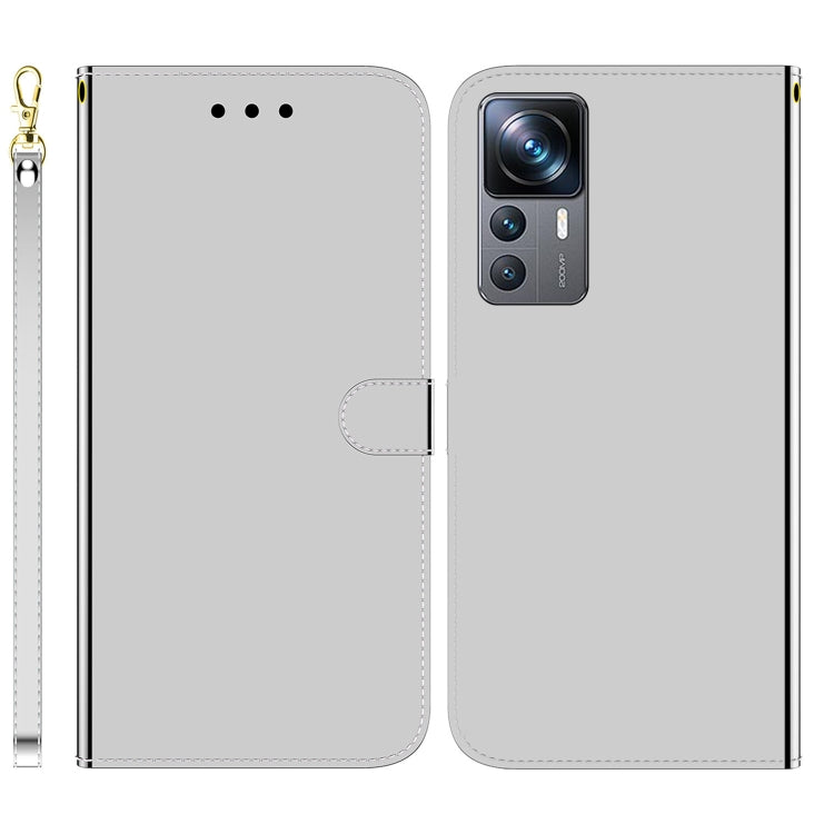 For Xiaomi 12T Pro Imitated Mirror Surface Flip Leather Phone Case