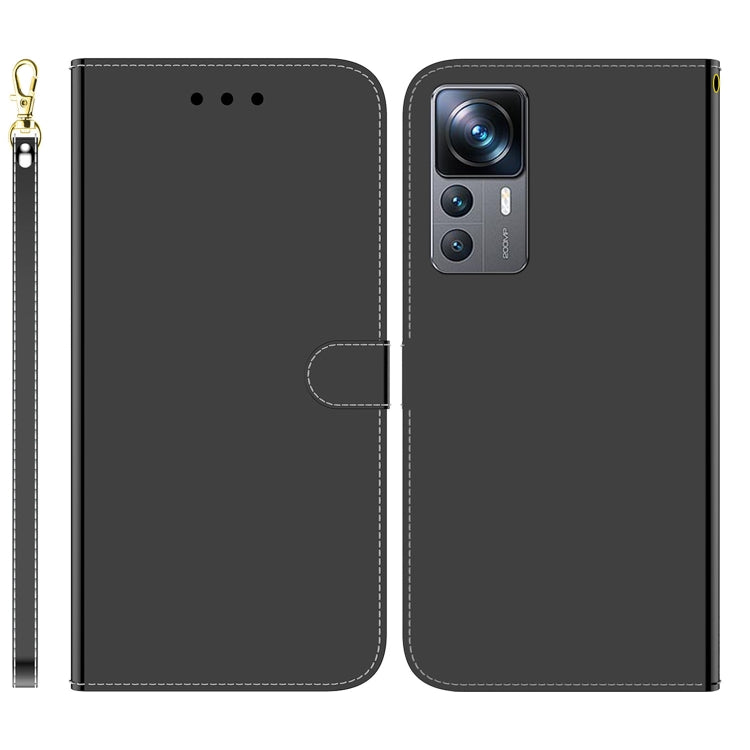 For Xiaomi 12T Pro Imitated Mirror Surface Flip Leather Phone Case