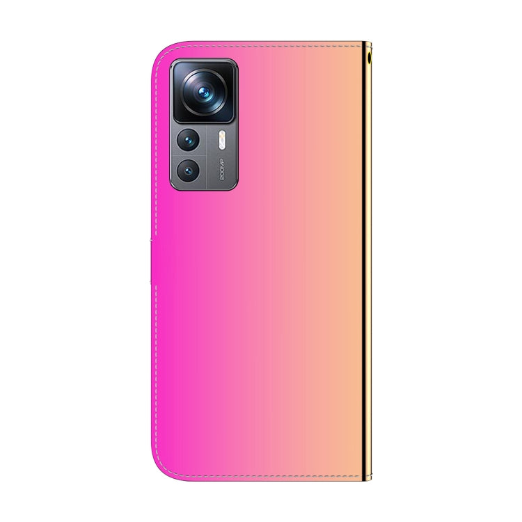 For Xiaomi 12T Pro Imitated Mirror Surface Flip Leather Phone Case