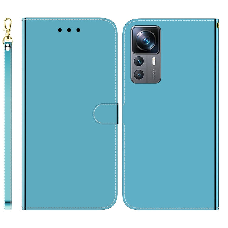 For Xiaomi 12T Pro Imitated Mirror Surface Flip Leather Phone Case