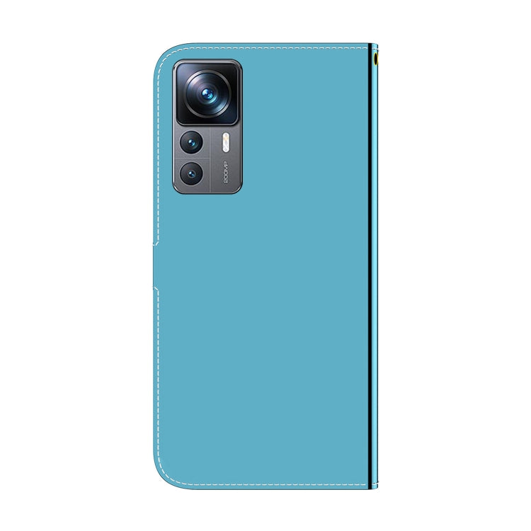 For Xiaomi 12T Pro Imitated Mirror Surface Flip Leather Phone Case