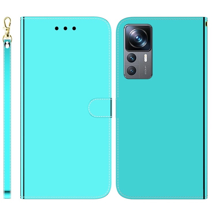 For Xiaomi 12T Pro Imitated Mirror Surface Flip Leather Phone Case