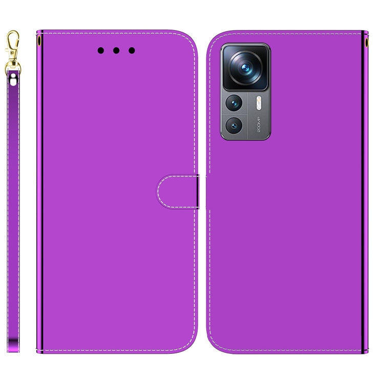 For Xiaomi 12T Pro Imitated Mirror Surface Flip Leather Phone Case